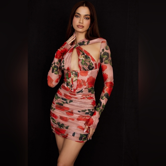 Rose Print 'Adanna' House of CB- XS - Picture 5 of 13